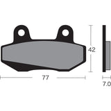 VESRAH VD-131 VD-131 Semi-Metallic Brake Pads