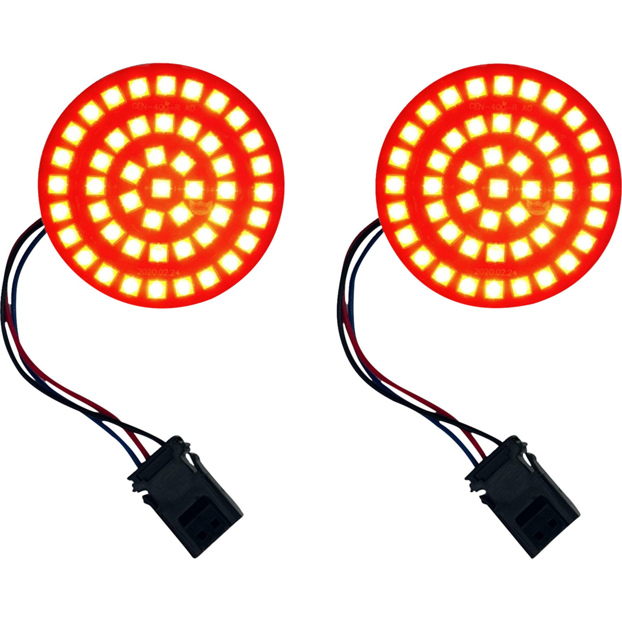 Custom Dynamics Genesis® 4 LED Rear Turn Signals Red - GEN-4-R-25ST For Harley Softail / Street Glide / Road Glide 2025-2026