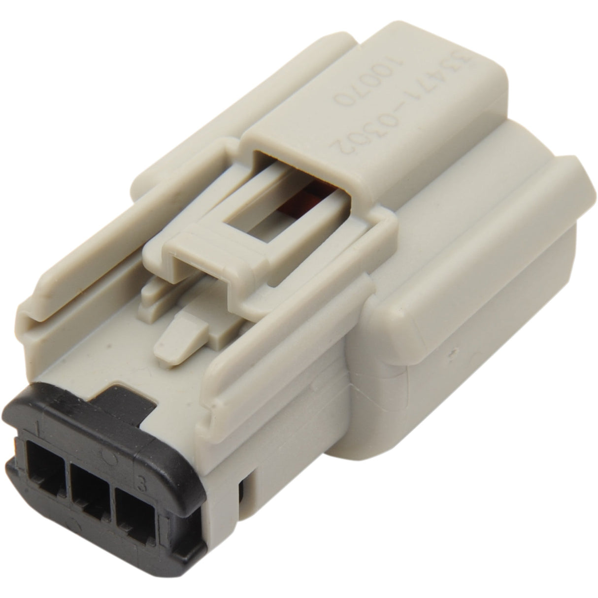 Namz Molex MX 150 Connector Component — Wiring Connector 3 Pin Female Gray - NM-33471-0302 For Harley Motorcycles 2007-2013