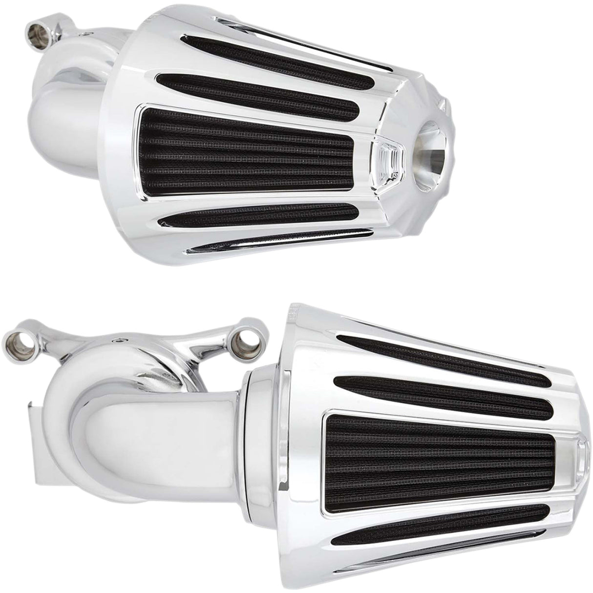 Arlen Ness Monster Sucker® Air Cleaner Kit — Deep Cut Chrome - 81-032 For Harley Motorcycles 2017-2025