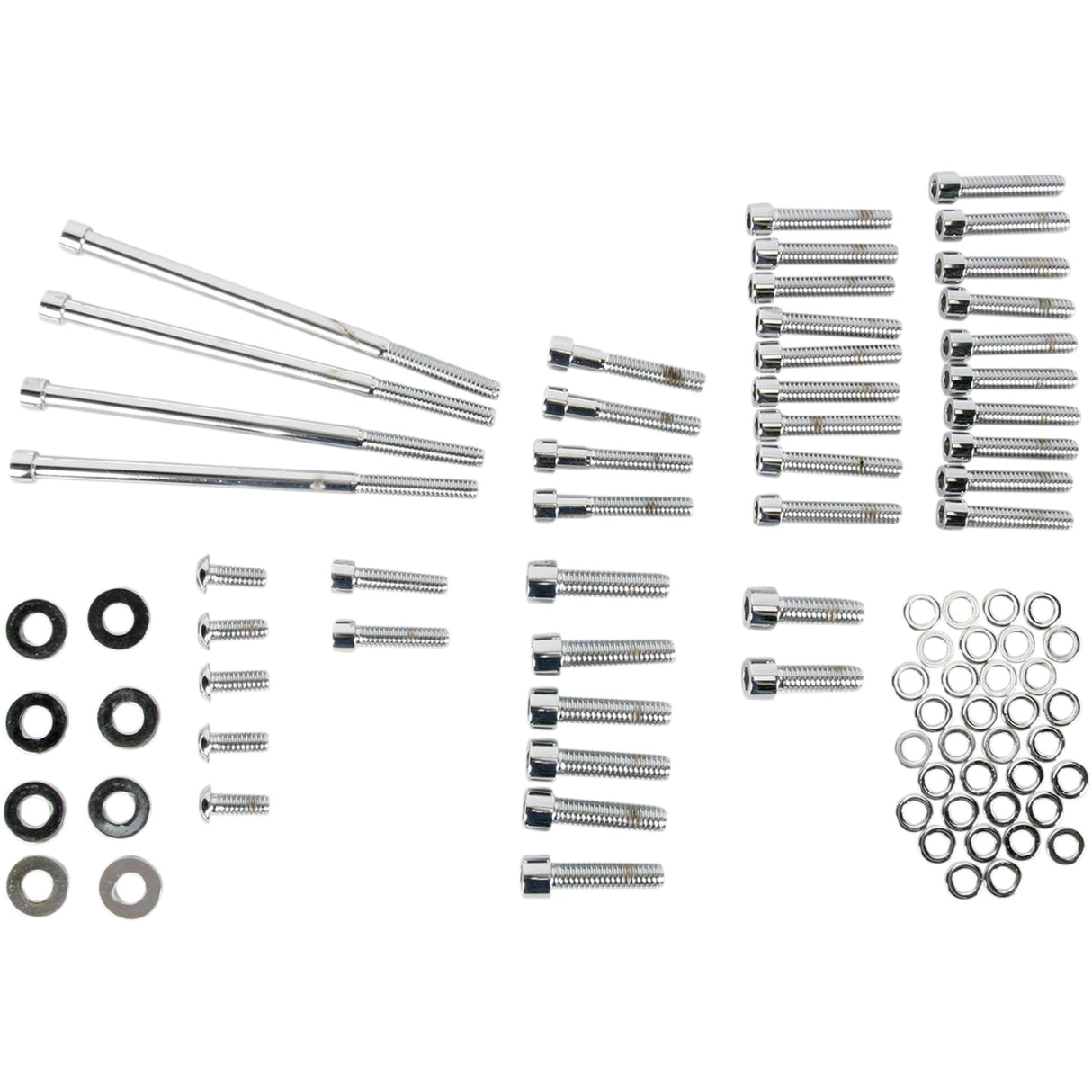 Gardner-Westcott Side Cover Bolt Kit Socket-Head Chrome - P-10-14-01 For Harley Touring 2007-2016