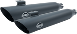 Slash Cut Mufflers - Black - 1801-1274