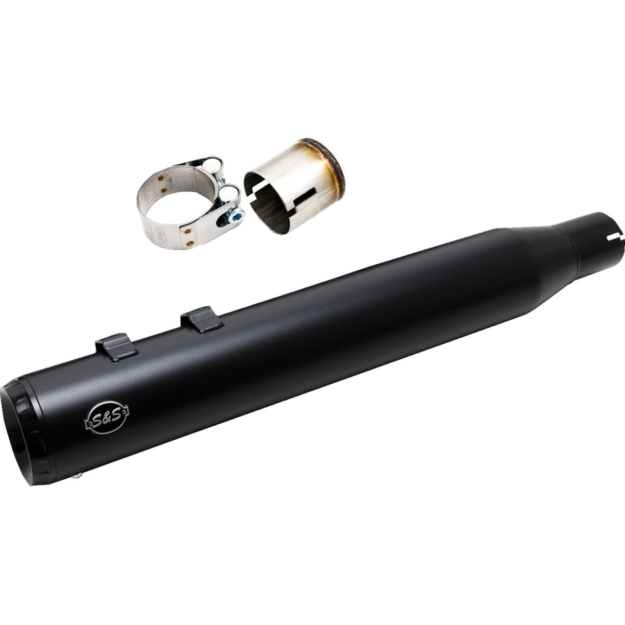 S&S CYCLE 1801-1847 550-1139 2-into-1 4" Swindler Muffler Kit black - m8 touring