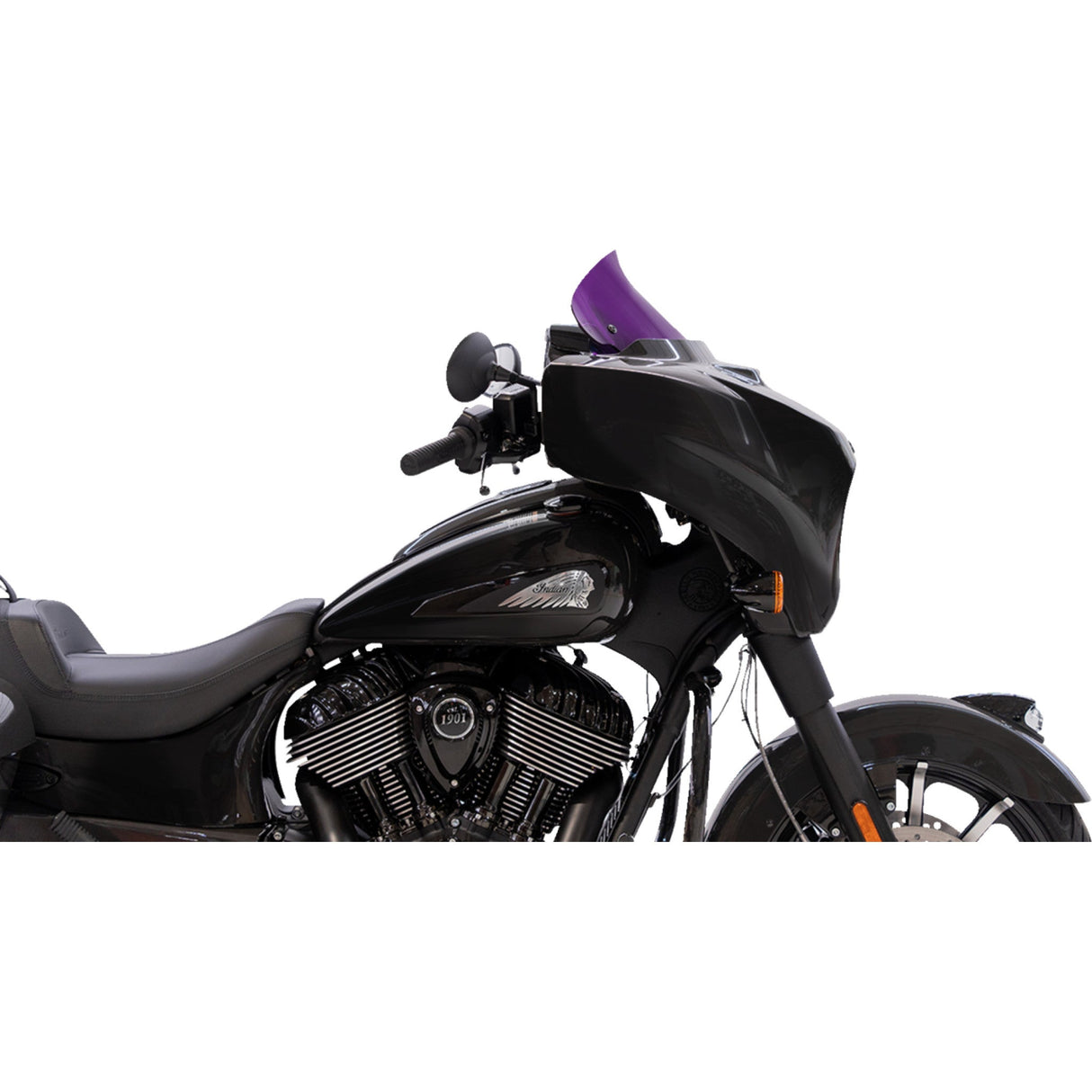 Klock Werks Kolor Flare® Windshield 10" Purple - KWW-04-0641 For Indian 2014-2026