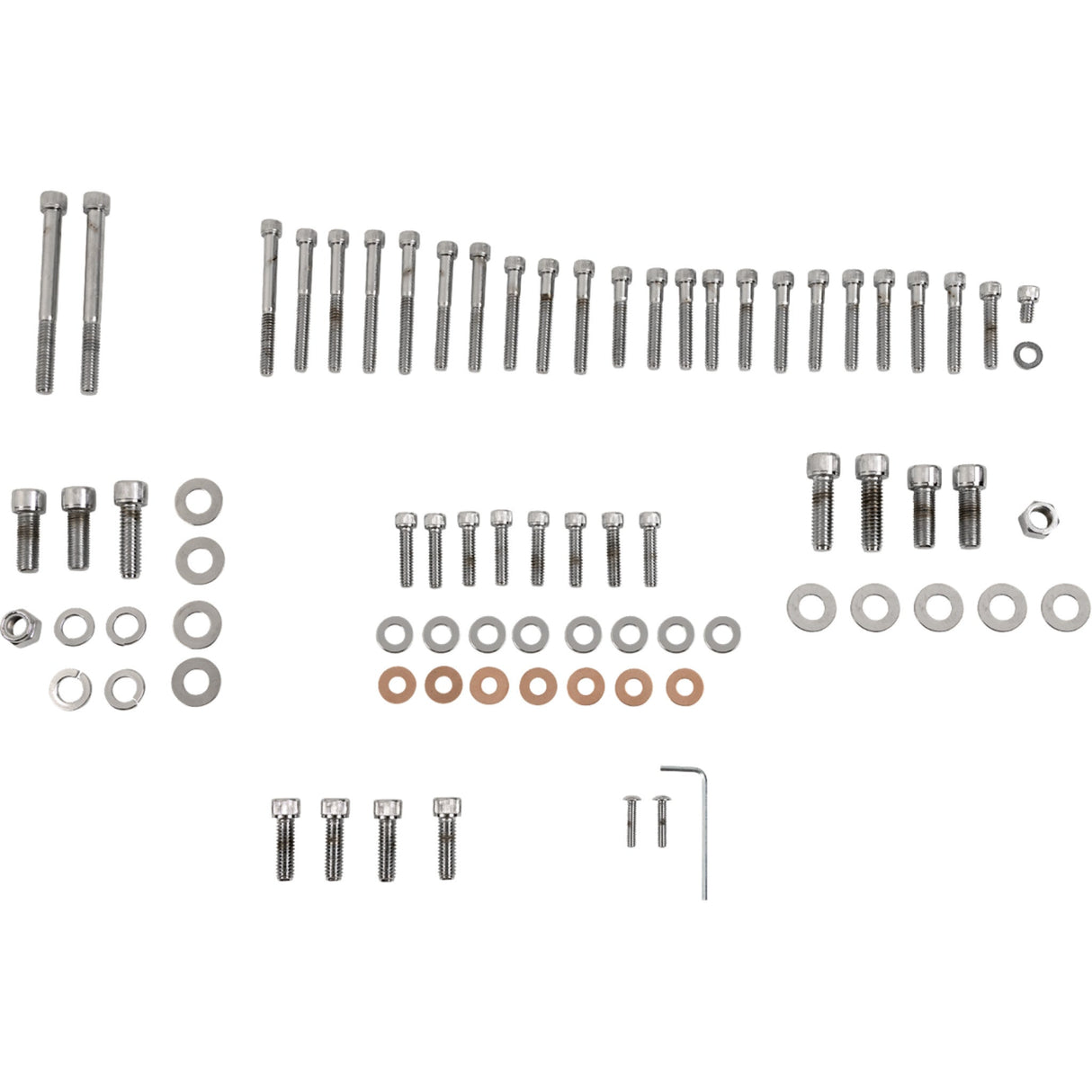 Drag Specialties Complete Motor Bolt Kit Knurled Socket-Head For Harley Sportster 1986-1990