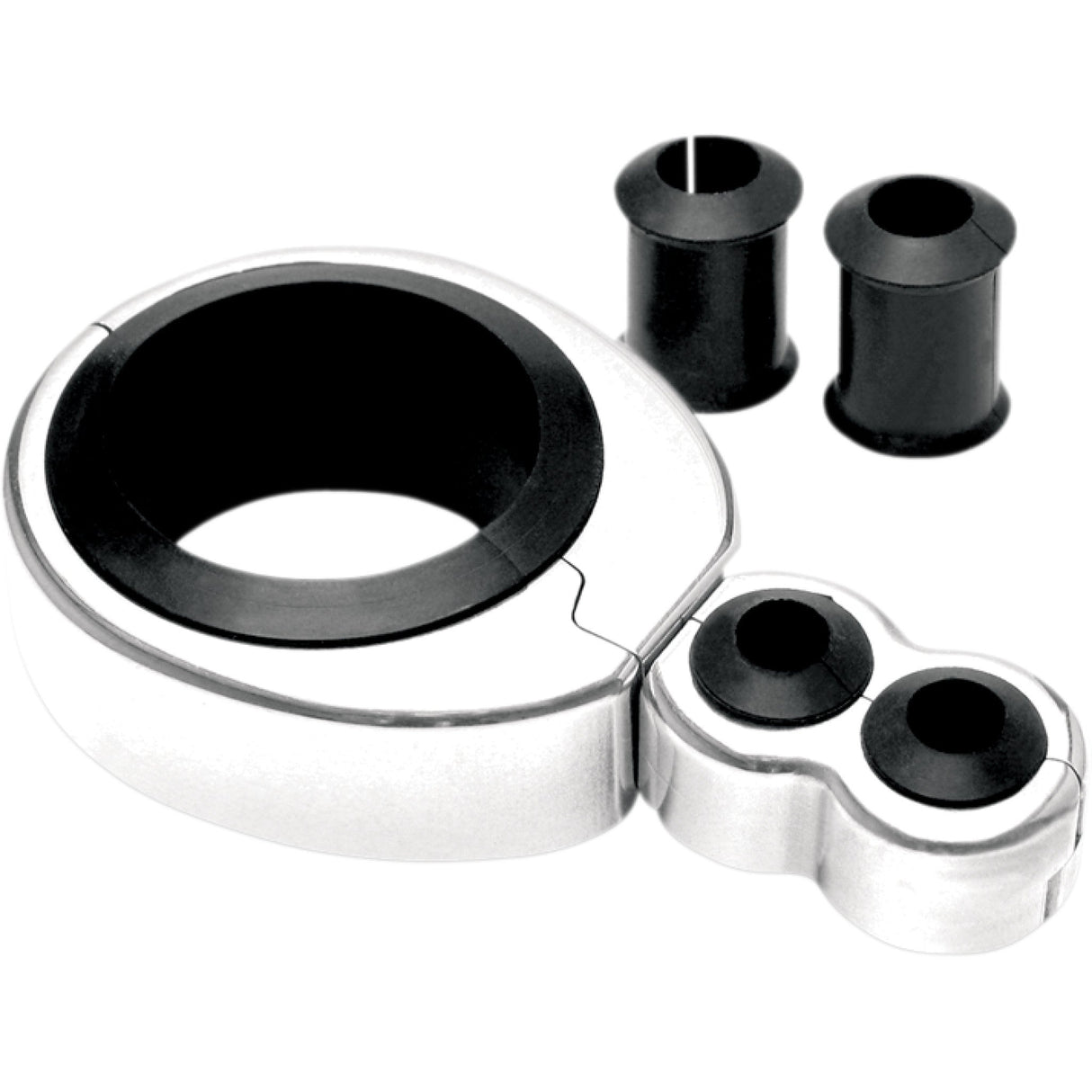 MOTION PRO 0658-0005 11-0042 Cable Clamp — Cable Clamp Cable Clamp - Dual - 1-1/4" - 1-1/2" Mounting Diameter - Chrome