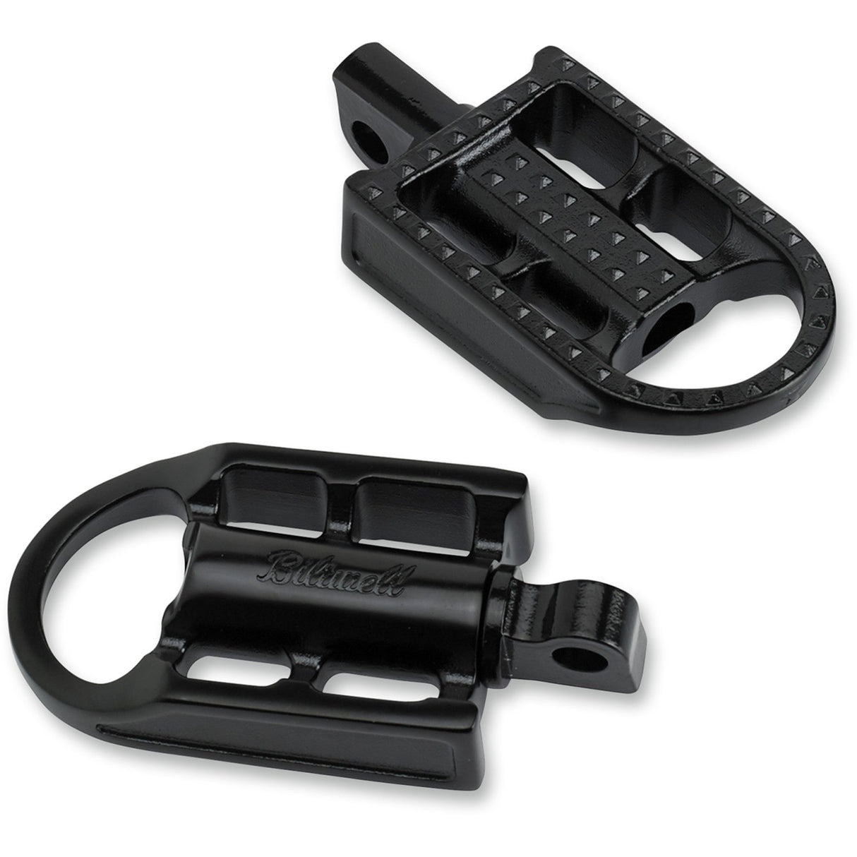 BILTWELL Mushman Footpegs Standard - Black Electroplated