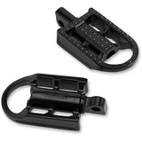 BILTWELL Mushman Footpegs Standard - Black Electroplated