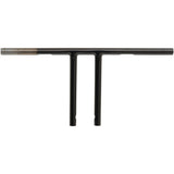 DRAG SPECIALTIES 0601-4222 1" T-Bar dimpled - straight - 10" - black