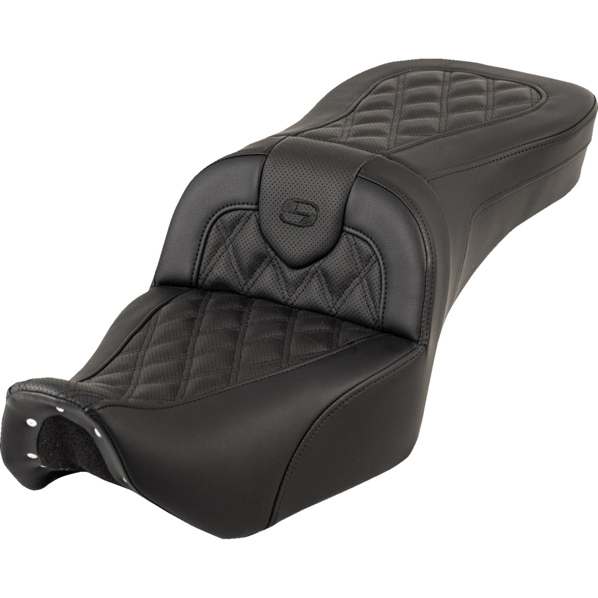 Saddlemen RoadSofa™ Seat Without Backrest Lattice Stitch - 822-11-182 For Harley Sportster 2022-2026