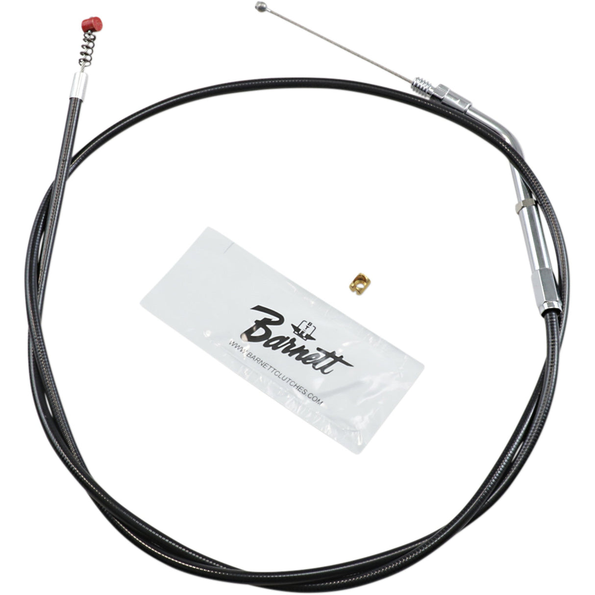 Barnett Black Vinyl Throttle Idle Cable +6" Size 39" Length - 101-30-40024-06 For Harley Motorcycles 1981-1989