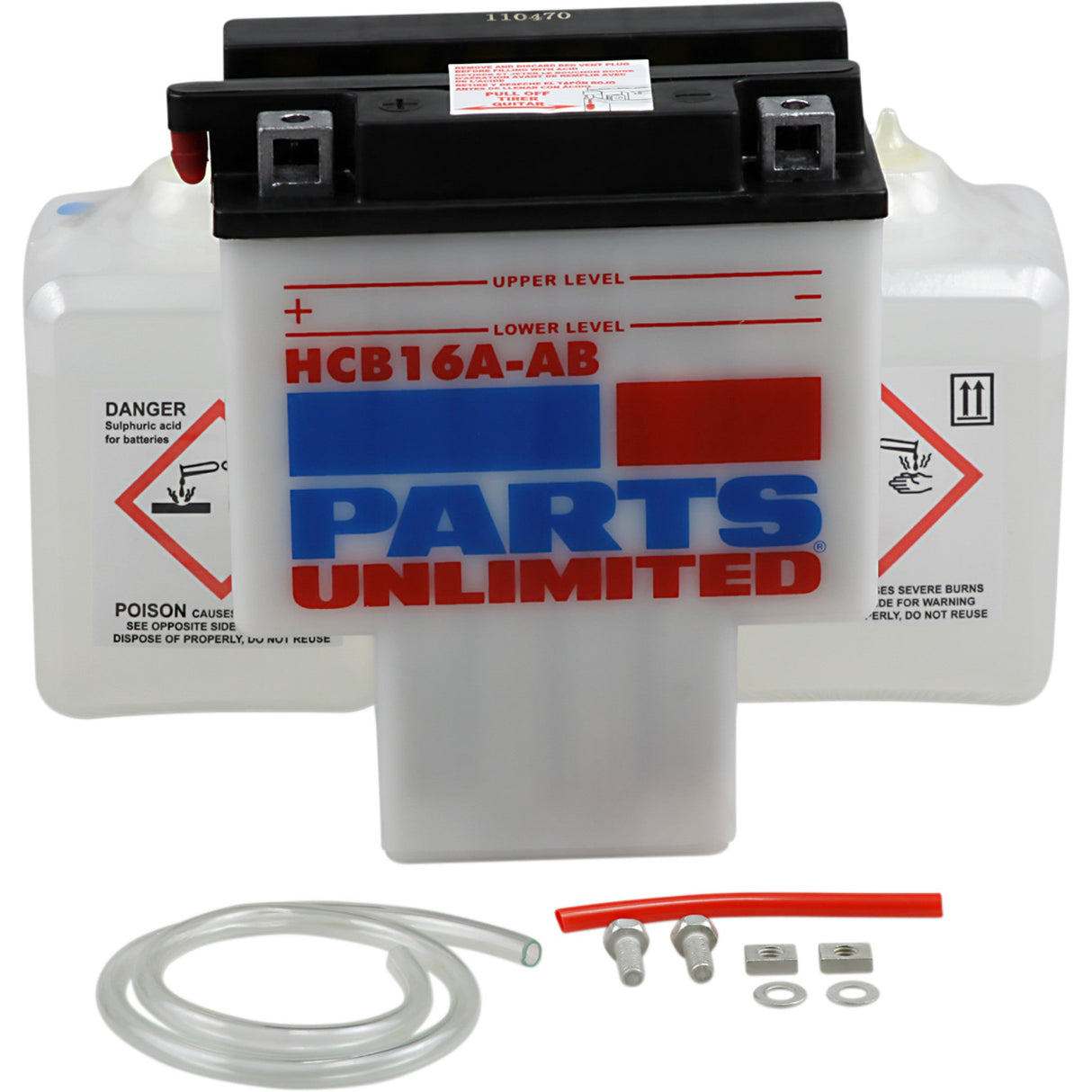 PARTS UNLIMITED 2113-0188 Heavy-Duty 12v Battery Kit Battery - HYB16A-AB