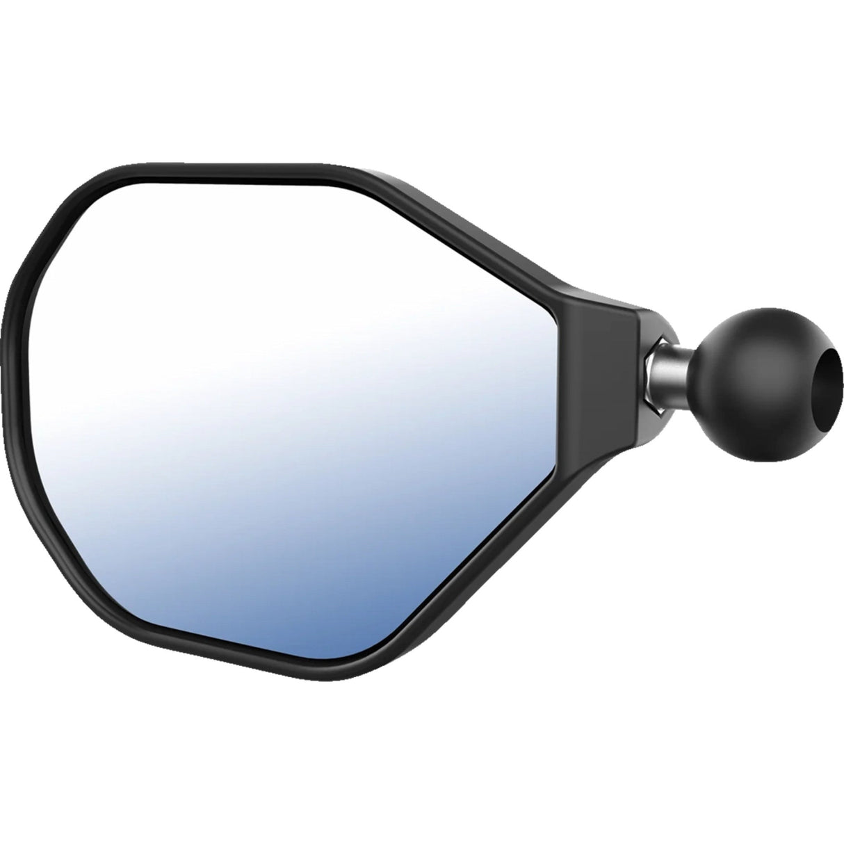 RAM MOUNTS 0640-1721 RAM-B-465LU Tough-Mirror™ Left Mirror with Ball Tough-Mirror™ - Side View - Oval - Black - Left with Ball