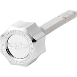 Figurati Designs Magnetic Dipstick Magnetic Curved Silver M8 - FD01-MAGTD-SM-SS For Harley Motorcycles 2017-2026