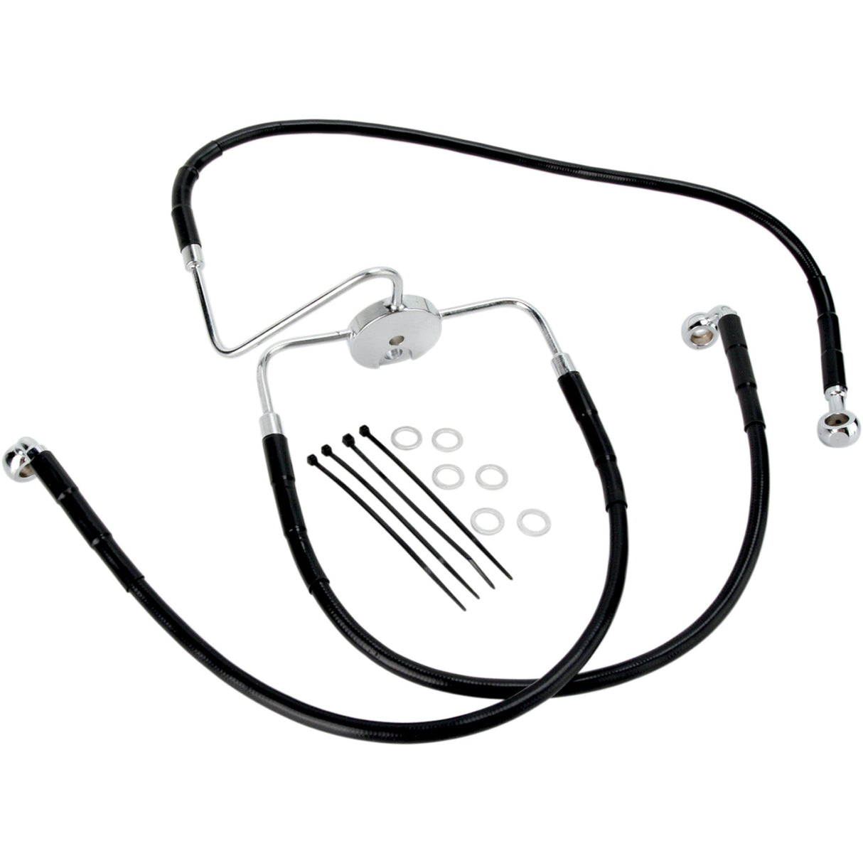 Drag Specialties Brake Line - 1741-2562 For Harley Dyna Low Rider 1996-2000