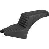 SADDLEMEN 0810-2452 I25-33-176 Step-Up Seat — Front Tuck-n-Roll/Rear Lattice Stitch Step-Up Seat - Front Tuck-n-Roll/Rear Lattice Stitch - Black - Indian Scout '25