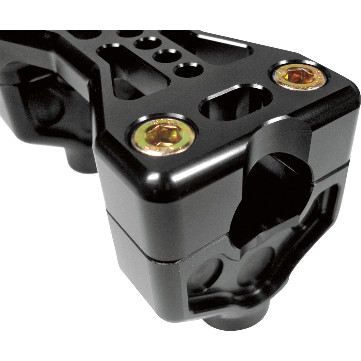 JOKER MACHINE 0603-0266 03-861B Series 900 Handlebar Clamp Assembly - Harley Davidson - Black
