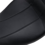 LePera Outcast GT Seat 2-Up With Backrest Black Carbon Fiber - LK-997BRGT3 For Harley Touring 2008-2023