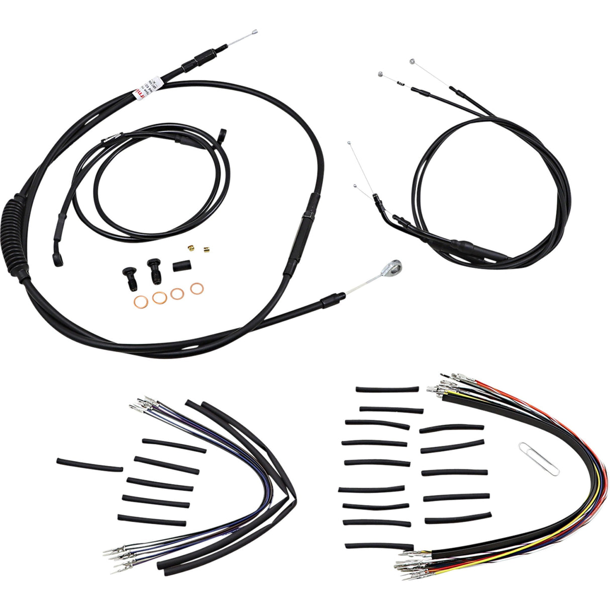 Burly Brand Complete Cable Kit - B30-1148 For Harley Dyna 2007-2011