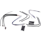 Burly Brand Complete Black Vinyl Handlebar Cable Line - B30-1122 For Harley Dyna Wide Glide / Street Bob / Super Glide Custom / Switchback 2012-2017