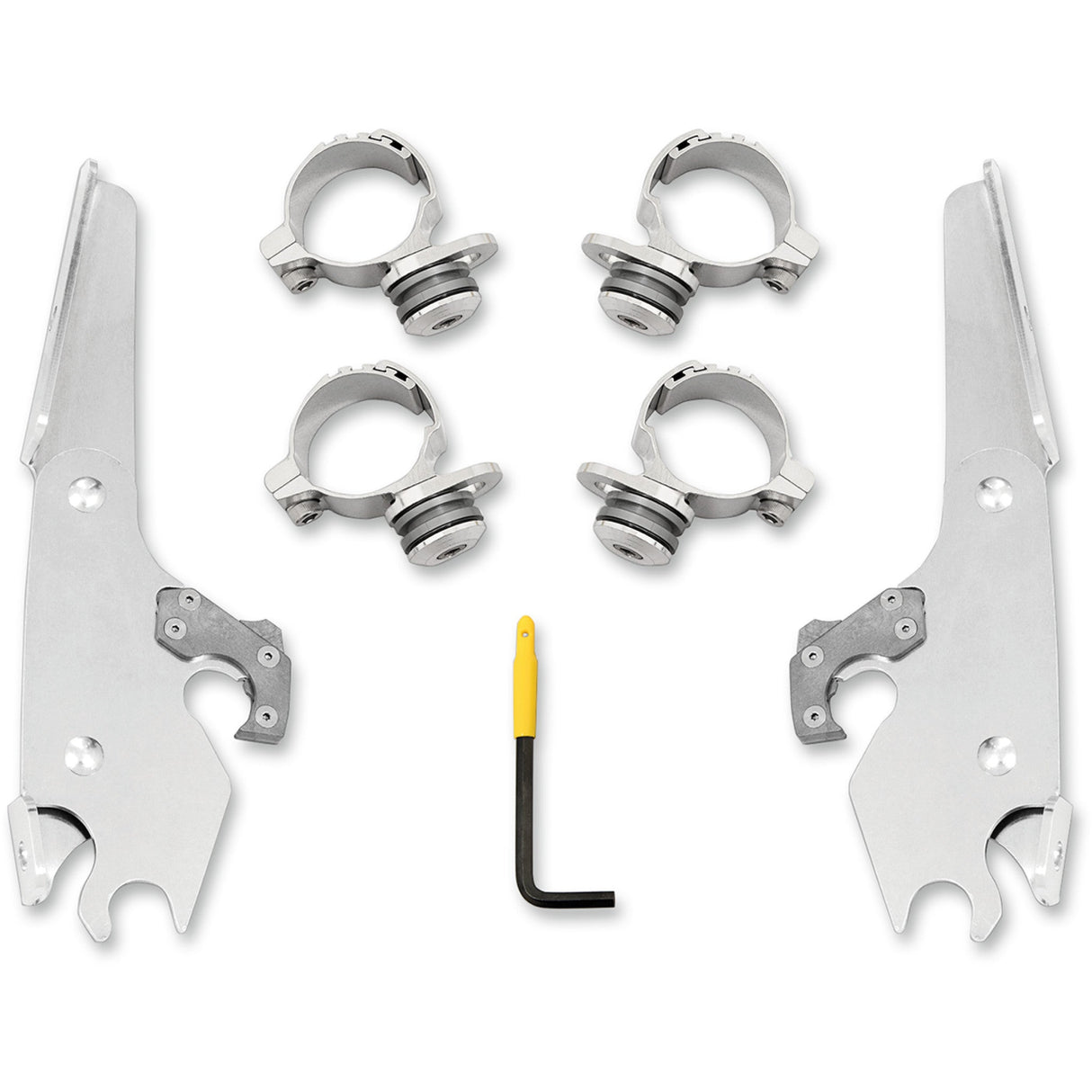 Memphis Shades Batwing Fairing Trigger-Lock Mounting Kit Polished Scout - MEK2027 For Indian Scout 2015-2024