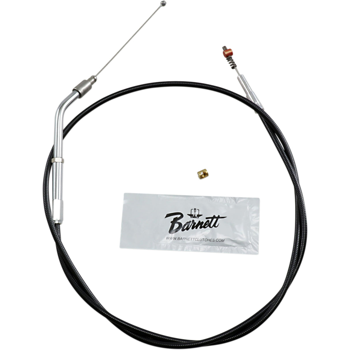 Barnett Black Vinyl Throttle Idle Cable +6" Size 37-1/2" Length - 101-30-40041-06 For Harley Sportster 2007-2021