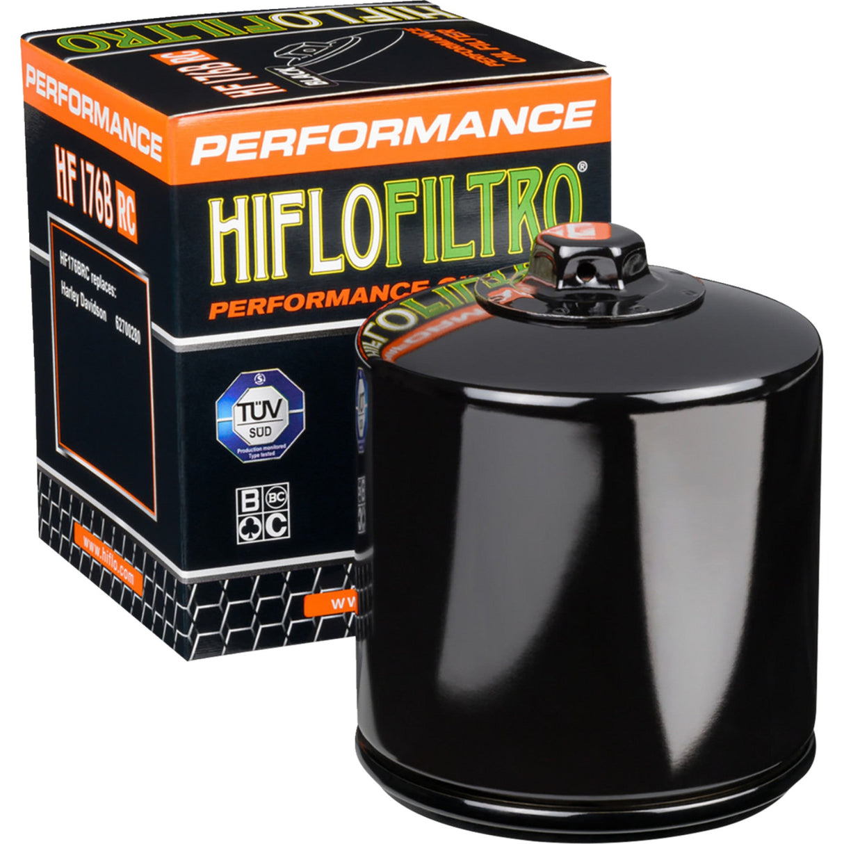 Hiflofiltro Performance Oil Filter Black - HF176BRC For Harley Sportster 2021-2024