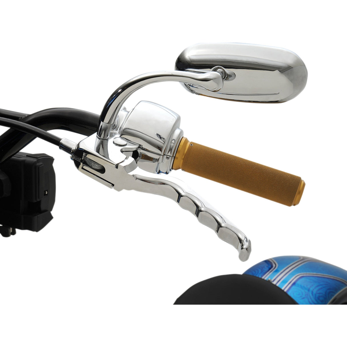 Joker Machine Billet Aluminum Clutch Lever Chrome - 03-31 For Harley Motorcycles 1980-2017