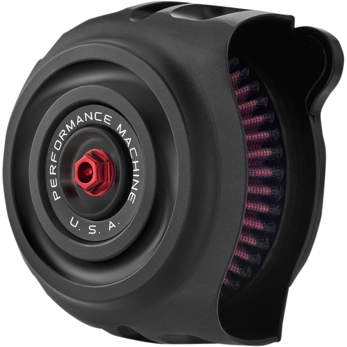 Performance Machine Vintage Air Cleaner - 0206-2142-SMB For Harley Motorcycles 2017-2023