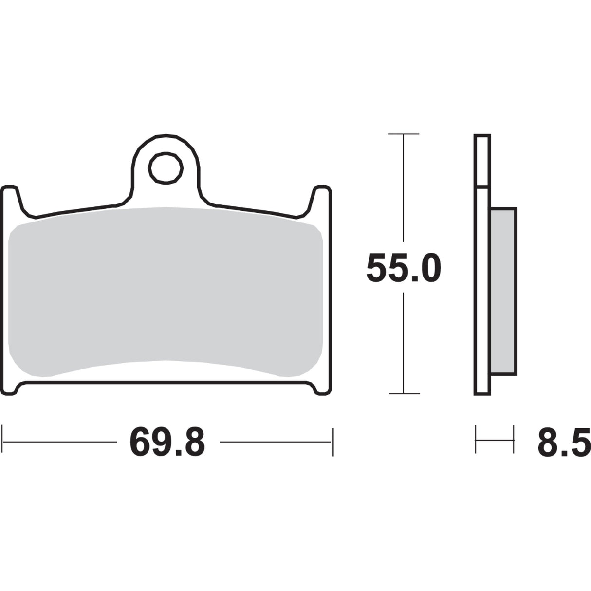 SBS HS Street Excel Sintered Front Brake Pads - 624HS For Triumph Motorcycles 1993-2020 | Suzuki 750 / 1100 / 600 / 1200 Bandit 1988-1996