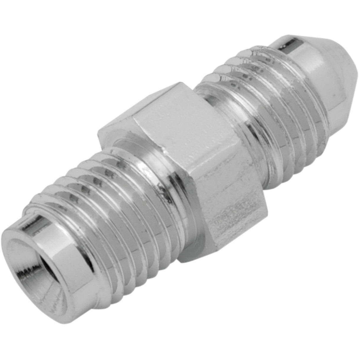 DRAG SPECIALTIES DS098396 Chrome Steel Brake Line Fitting #3 Male Fitting - 3/8" Inverted Flare - Straight