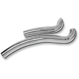 BASSANI XHAUST 1861-0597 HS-XL-FF12 Radial Sweepers 2-Pc Heat Shield - Sweeper Heat Shields - Chrome