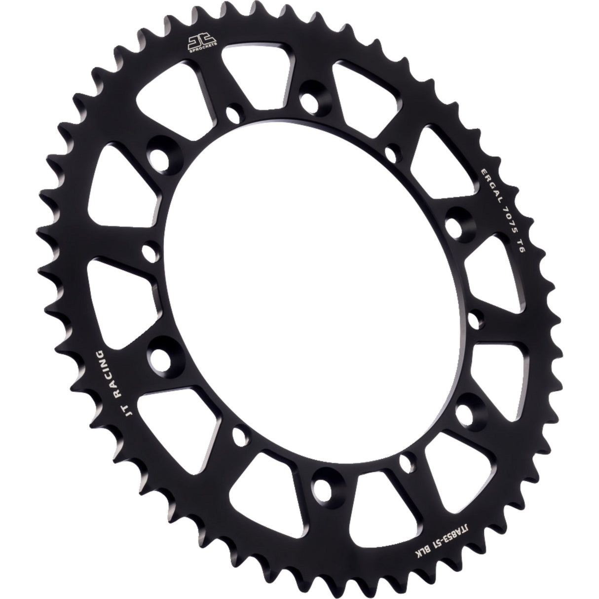 JT SPROCKETS 1211-2607 JTA853.51BLK RaceLite Aluminum Rear Sprocket Rear Sprocket - Black - 51 Tooth - Yamaha