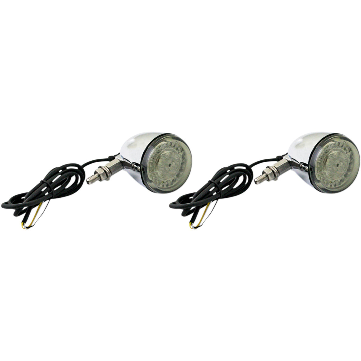 CUSTOM DYNAMICS 2020-1734 PB-UNV-FTS-AW-C ProBEAM Universal LED Bullet Bezel Turn Signals - Chrome/Clear