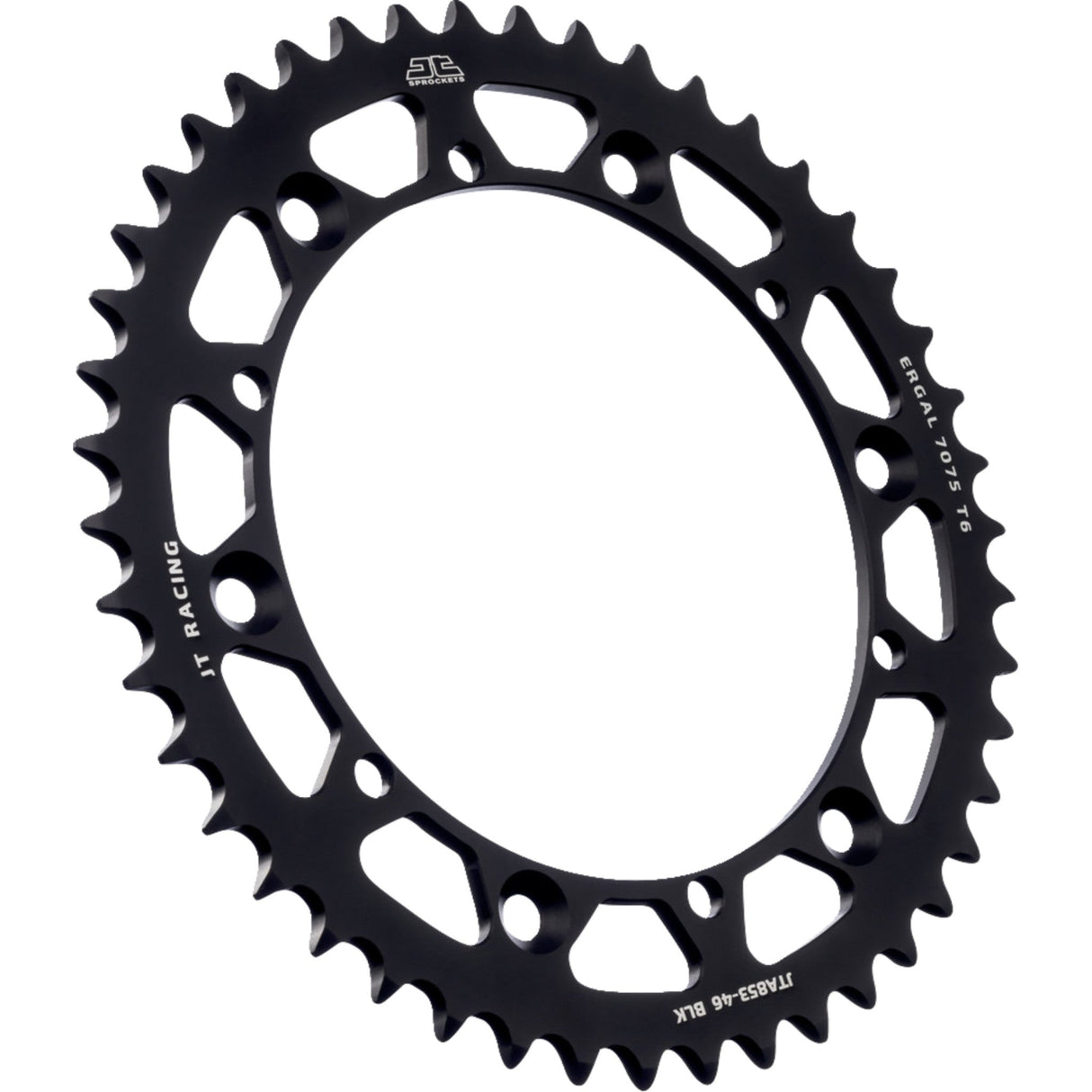 JT SPROCKETS 1211-2604 JTA853.46BLK RaceLite Aluminum Rear Sprocket Rear Sprocket - Black - 46 Tooth - Yamaha