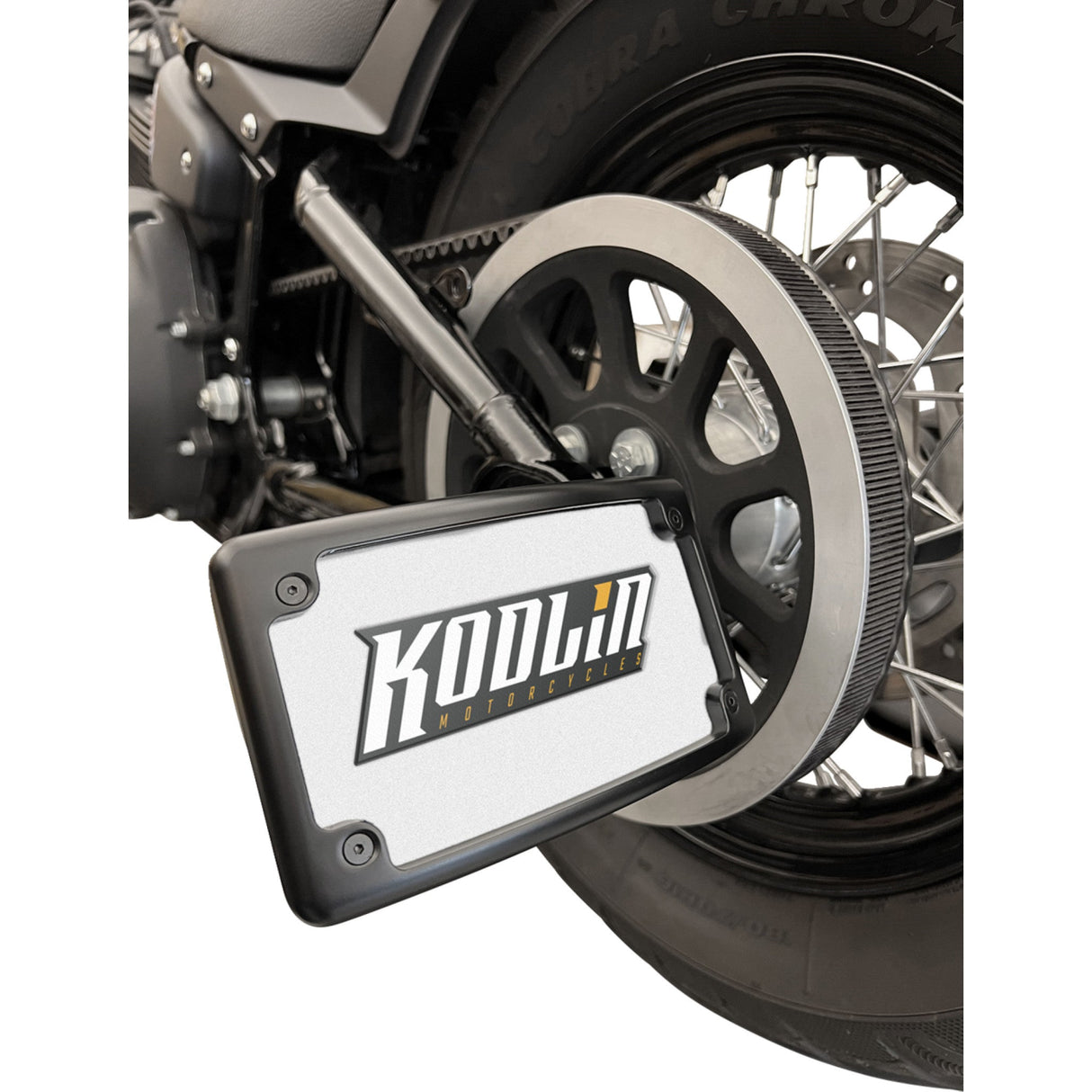 Kodlin USA License Plate Bracket Black M8 Softail - KUS20501 For Harley Softail 2018-2026