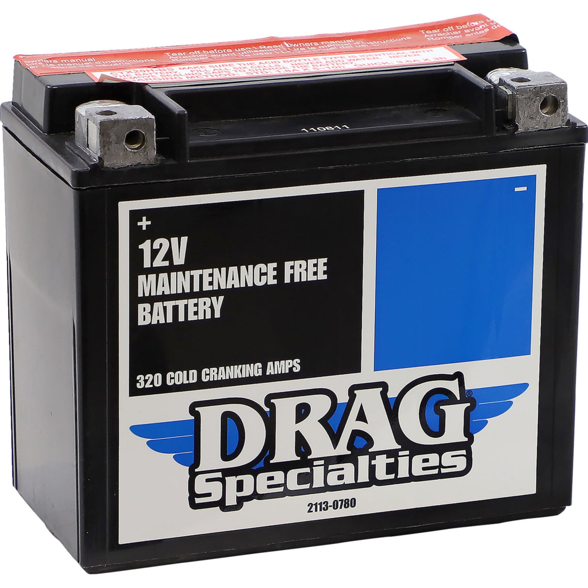 Drag Specialties YTX Battery - 2113-0780 For Harley Sportster 1986-1996
