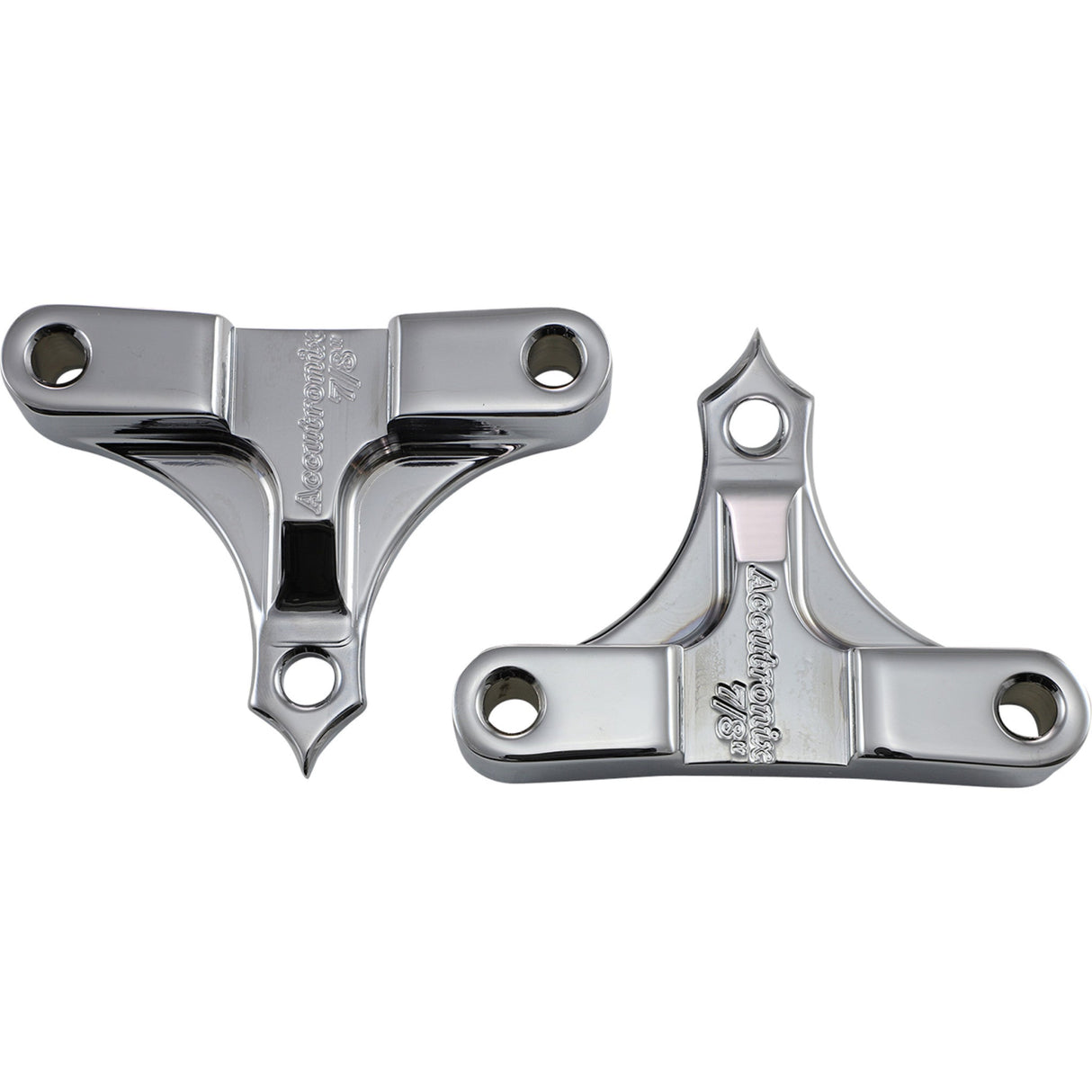ACCUTRONIX 1410-0120 TFS49-NF7/8C Fender Spacers for Hot/Bagger Legs Hot Legs/Bagger Legs Fender Spacers - Chrome - 0.875" Spacer - For 5-1/2" Width Fender