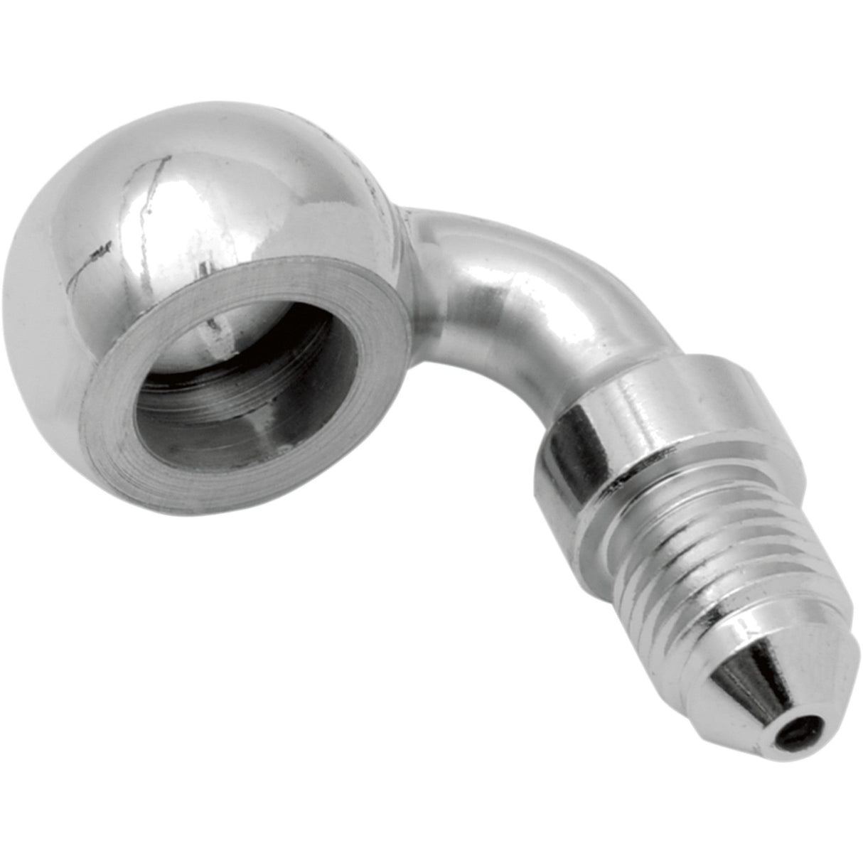 DRAG SPECIALTIES DS098151 Chrome Steel Banjo Fitting Banjo Fitting - 3/8" - 90°