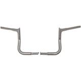 FAT Baggers INC. 1-1/4" EZ Install Pointed Top Handlebar 10" Chrome - 905010 For Harley Touring 1986-2022