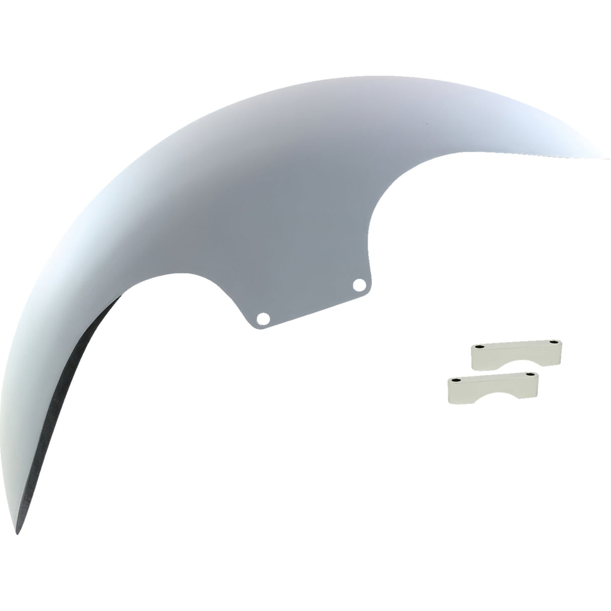 PAUL YAFFE BAGGER NATION 1401-0961 PYO:CAFE-19-13E-C-C Super-Lite Cafe Front Fender for OEM Wheels - 19" - Chrome Spacers