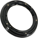 Trask Assault Derby Cover With Window Gloss Black Big Twin - TM-0040BK For Harley Motorcycles 1999-2018