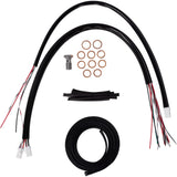 LA Choppers Complete Black Vinyl Braided Handlebar Cable Brake Line Kit 12"-14" Handlebars - LA-8059KT2-13B For Harley Touring 2023-2026