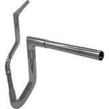 FAT Baggers INC. 1-1/4" EZ Install Flat Top Handlebar 12" Chrome - 705012 For Harley Touring 1986-2022