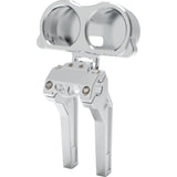 LA Choppers Dual Gauge Mount For Performance Risers Dual Raw - LA-7397-03R For Harley Road Glide 2015-2022