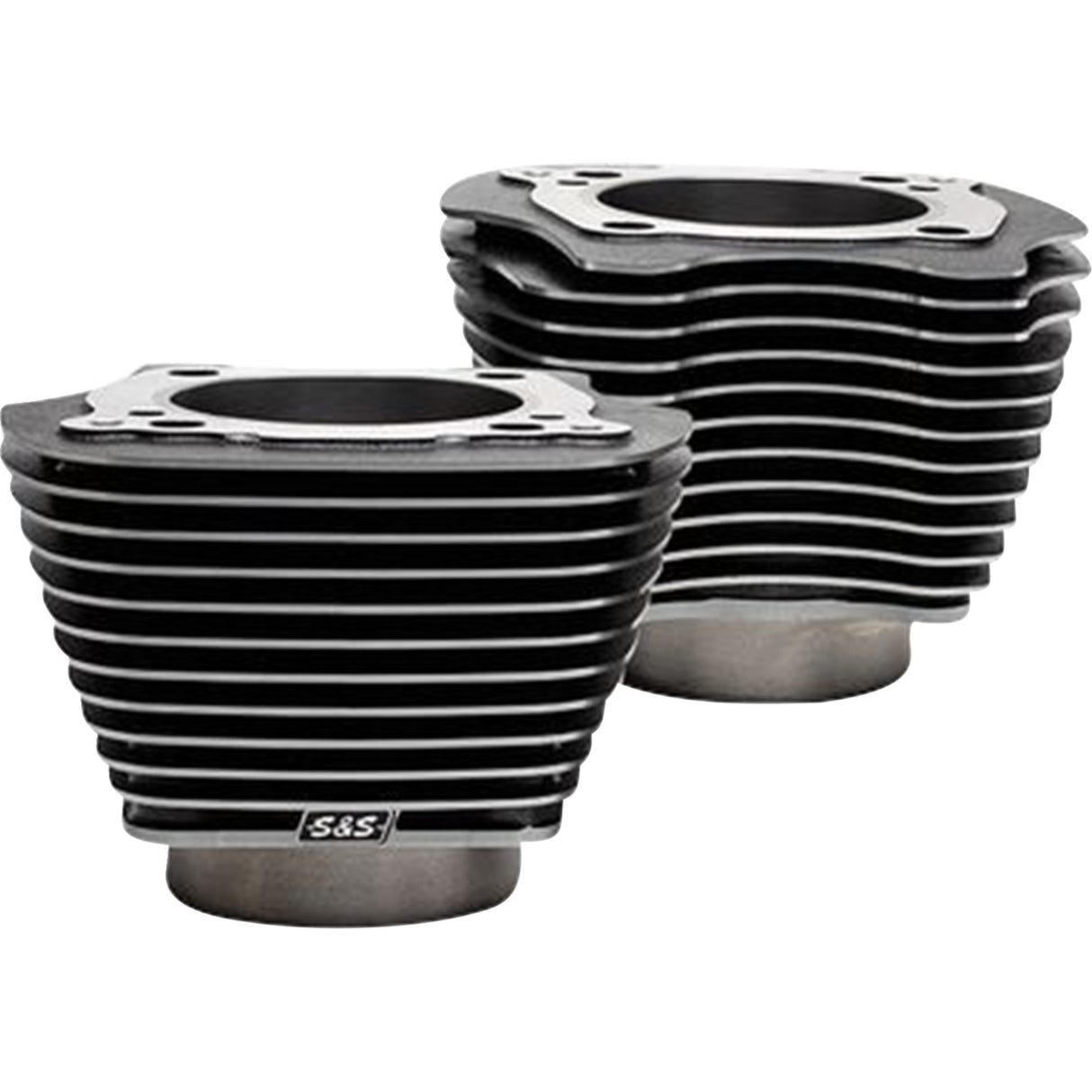 S&S CYCLE 0931-1199 910-0739A Cylinder Set 4.25" bore - unhoned - black granite w/highlights - m8