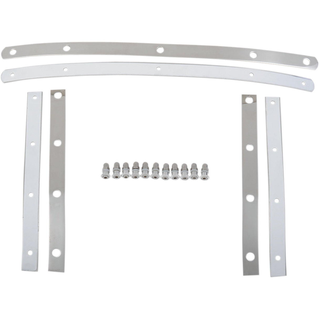 MEMPHIS SHADES 2321-0094 MEM0913 Replacement Fats/Slim Windshield Straps Fats Windshield Hardware Straps - Stainless Steel