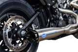 2-into-1 Superstreet Exhaust System - 50 State - M8 Softail - Stainless Steel - 1800-2520