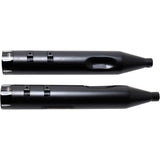 S&S Cycle 4-1/2" MK45 Performance Mufflers Black With Black Tracer - 550-0625 For Harley Touring 1995-2016