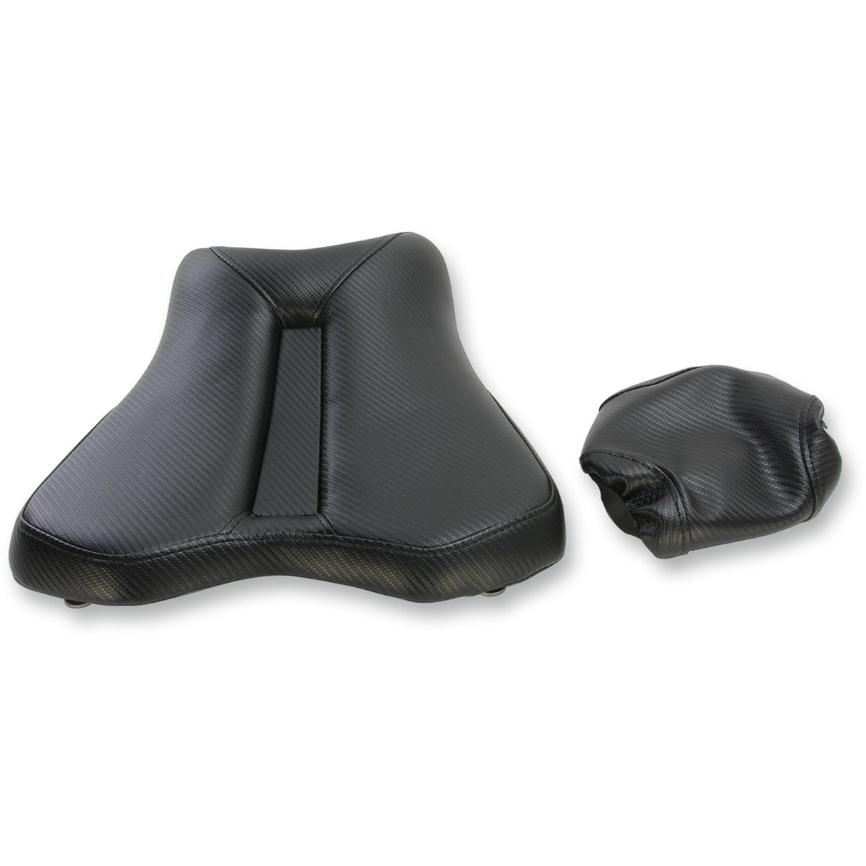 SADDLEMEN 0810-1915 0810-Y148 Gel-Channel™ Track Carbon Fiber Sport Seat — Sport Gel Channel™ Track Carbon Fiber Sport Seat - Black - R1